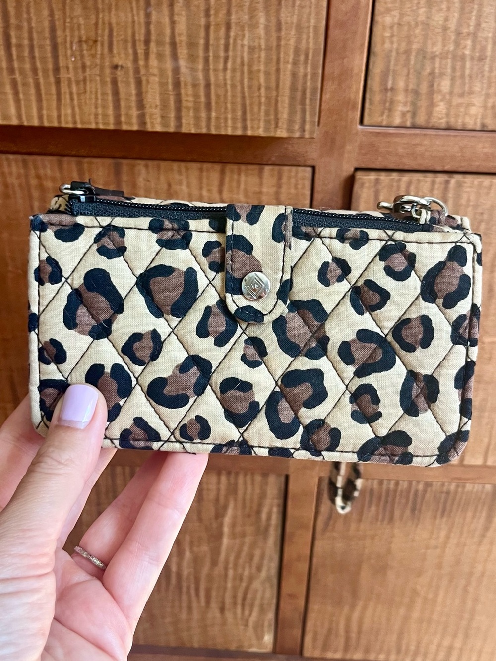Vera Bradley animal print phone travel wallet wristlet